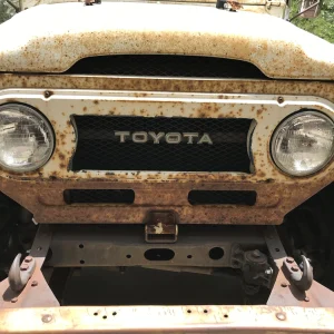 front grill and headlamps