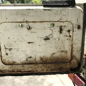 inside trunk ambulance door maybe