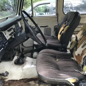 inside drivers seat front
